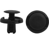100Pcs Rivets plastique fixation panneau garnissage type bouton poussoir Agrafes retenue 7mm noir