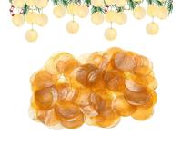 100pcs Round Shells Diy, Craft Beads Set, Natural Sea Shell Coin Connector Charms for Jewelry Making, Decorative Craft Supplies Design, Style Shell Beads for Art Wedding Crafts Projects