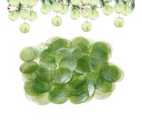 100pcs Round Shells Diy, Craft Beads Set, Natural Sea Shell Coin Connector Charms for Jewelry Making, Decorative Craft Supplies Design, Style Shell Beads for Art Wedding Crafts Projects