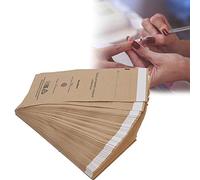 100pcs Sac de Nettoyage jetable d'art d'ongle, Sac de Machine de nettoyant UV 100 x 200mm, Accessoire d'outil cosmétique d'art d'ongle pour Le ménage, Salon de manucure et Salon de beauté