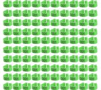100pcs/sachet 8mm 001-100 anneaux en plastique numérotés lettres-pigeons-oiseaux (vert)