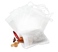100pcs Sacs à thé jetables Sacs filtrants pour infuseur à thé avec Ficelle guérir Joint de qualité Alimentaire Tissu Non tissé filtres à épices sachets de théTraitement Professionnel