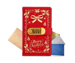 100pcs Savings Challenge Binder - Carnet de budget A6 avec serrure | Matériau PU et PVC avec une taille de 10,9 x 17,9 cm et une serrure à combinaison conçue pour une budgétisation financière