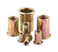 100pcs / Set M3 M4 M5 M6 M8 M10 M12 Rivet Nuts Outils Acier inoxydable Rivnuts Nuts Nuts Nuts Insert Rivet Multi tailles Ferramamas DUO ER (Size : 100pcs M8)