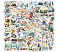 100PCS Stickers Voyage pour Carnet de Voyage et Valise - Aesthetic pour Journal Scrapbooking, Album et Skateboard - Bouteilles