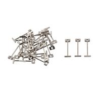 100PCS T Pins, Replacement Steel Needles for Flooring Wall Tile Leveling System, 1mm/0.04in Leveler Replaceable Pin Tiling Construction Tools for Wall Floor