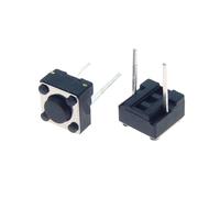 100Pcs Tactile Switch Momentary Tact 6x6x4.3 6 * 6 * 4.3mm Middle pin 2pins NWPNLXEA