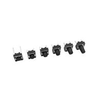 100Pcs Tactile Tact Switch Momentary Tact 6x6x5mm 6mm 7mm 8mm 9mm 2 Pin 6 x 6mm Touch Push Button Switches NWPNLXEA(6x6x4.3mm)