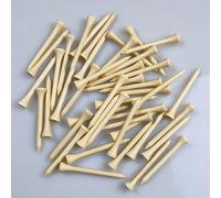100pcs Tees De Golf - Matériau Du Rondin - 8,3 Cm