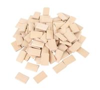 100pcs Tenons en Bois Connecteurs de Bois en Hêtre Divisés pour le Travail du, Beechwood Meubles Conseils pour Woodworker, Domino Beech Wood Bound Screw/Fastener Splitter Connexion Connexion