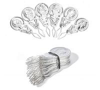 100pcs Ton Argent Boucle DIY Enfile-Aiguille D'insertion Point Machine À Coudre À La Main Outil Craft Quilting