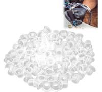 100pcs Transparent Plastic Tattoo Ink Caps Pigment Cups For Tattoo Supplies Tattoo Ink Cups For Professional Artists And Amateurs