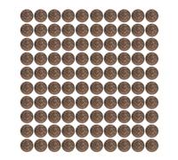 100pcs Treasure Set High Simulation Detaillé Propose de Jouet en Plastique pour Les Jeux de société décorations de fête (Pièces de Pirate de Bronze Antique)