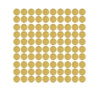 100pcs Treasure Set High Simulation Detaillé Propose de Jouet en Plastique pour Les Jeux de société décorations de fête (100 pièces de dénomination)