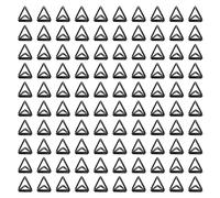 100pcs Triangular Paper Clips, Pinces en papier géométriques uniques petits clips des clips adhésifs métalliques durables pour fichiers, cahiers, signets