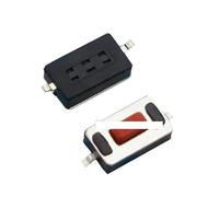 100Pcs Type 3 * 6 * 2.5mm 3 * 6 * 2.5H 3x6x2.5mm SMD Red White Push Button Switch Microswitch Tact Switch NWPNLXEA(Weiß)