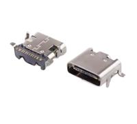 100pcs Type-C Female Socket Straight Chip Socket USB-3.1 16P HD Transmission Interface Quick Punch Connector(Type-c 16P/front plug and back patch)