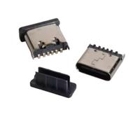 100pcs Type-C Female Socket USB 3.1 6P 4pin Connector for Fast Charging and HD Transmission