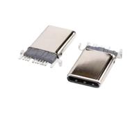 100pcs Type-C Female Socket USB 3.1 Connector - Fast Charging & Data Transmission Interface, 10Gbit/s, 100W Power, Bidirectional Support, Durable Design