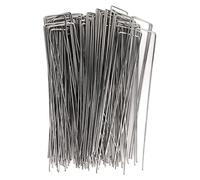 100pcs U Pleées de Jardin en Forme de U Galvanisé Paysage en Acier Épingles pour Les désarais sur Tissu de gaz (Rugosité 2,5 mm / 0,10 Pouces)