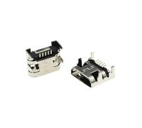 100PCS USB Connector 5Pin Plain End Female Socket DIP Mobile phone USB Socket NWPNLXEA