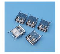 100Pcs USB Type A 4Pin Straight Female Socket 180 Degree PCB Solder Connector NWPNLXEA