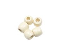 100pcs Vintage Natural Wood Loose Beads Big Hole Oval Wooden Spacer Beads DIY Jewelry Findings Pour Fabrication De Bijoux Bracelets(Beige,11x12mm 100pcs)