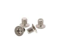 100pcs vis pour 3,5 "hdd / ssd, 3 mm, tête plate, argent