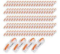 100Pcs Wire Connectors Inline Wire Cable Connector Quick Compact Cable Connector Transparent