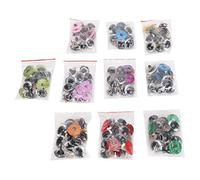 100Pcs Yeux de Sécurité Amigurumi Handcraft MaterialsYeux de Poupée avec Rondelle de Paillettes ColoréesYeux de Sécurité Colorés pour Poupées d'animaux en Peluche(18mm) Handcraft Materials