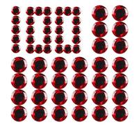 100pcs Yeux Poisson 3D Leurre | 8mm Œil Autocollant Appât | Goutte Caoutchouc Souple Imitation Yeux Poisson | Accessoires Leurres Artificiels Pour Pêche Bass Truite Brochet | Couleurs Or Roug