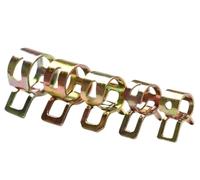 100pcs Zinc Plated Spring Hose Clamps 6-17/22mm - Durable Fuel Line, Water Pipe & Gas Tube Fasteners(6-22mm)