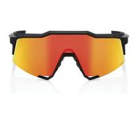 100% Lunettes de soleil Speedcraft – Noir – Miroir Hiper Red Multicouche – CAT3 – Soft Tact Black