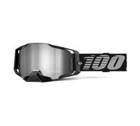 100% Masque Armega Noir Verres miroir argentés