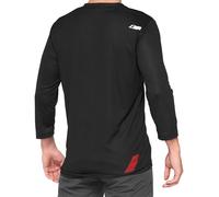 Maillot manches 3 4 100 airmatic noir rouge