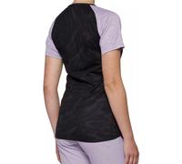100% Maillot Airmatic manches courtes Enduro Femme Noir/Lavande Taille S