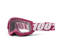 100% Strata 2 Goggle Pink / Clear Lens