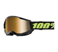 100percent Strata 2 Goggles Noir,Doré Mirror True Gold Lens/CAT3