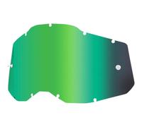 100% Racecraft II/Accuri II/Strata II Lentille de remplacement, vert miroir, Taille unique