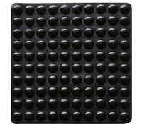 100pices Pieds en caoutchouc Pads adhésif Coussinets de mémoire tampon de porte pare-chocs autocollantes Coussinets d'attnuation du bruit Petite clair Soft Diamtre 9mm x 3mm - noir