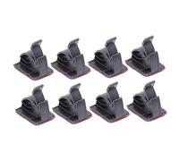 100Pièces Clips de Câble Auto Adhésifs Double Face Boucle de Support Noir Organisateur de Fils Réglable pour Câbles Électriques et Fixation Câbles