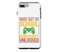 100th Day of School Achievement Unlocked Gamers Boys Girls Coque pour iPhone 7 Plus/8 Plus
