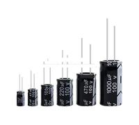 100V Aluminum Electrolytic Capacitor 1UF 2.2UF 3.3UF 4.7UF 10UF 22UF 33UF 47UF 100UF 220UF 470UF 1000UF AUOQKQUT(100V 33UF 20PCS)