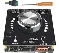 100W + 100W Bluetooth 5.0 Carte amplificateur Audio de Puissance ampli stéréo Amplificador Home cinéma AUX USB