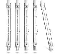 100W 118mm R7s Dimmable ampoule halogène crayon Blanc Chaud 2800K,1500lm projecteur AC220-240V pour l’éclairage de maison etc