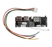 100W/65W Double USB-C Power Bank Circuit Board pour bricolage avec charge rapide, protocole QC/PD/VOOC, protection contre les surintensités/surchauffe, noir (4S 100W)