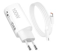100W Chargeur Mini et Câble USB C pour Xiaomi Redmi Note 15 Pro+ POCO X8 Pro Max F8 Ultra Mi 17 Pro Max 5G,Rapide Charge Adaptateur de Chargeur et 1 Mètre Câble Type C pour Redmi K90-Pro Max,Voyage