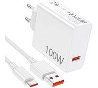 100W Chargeur Rapide pour Xiaomi POCO F8 Pro F8 Ultra 17Pro Max 17 15TPro,Chargeur-Turbo avec 6A Câble USB C 1M pour Redmi Note 15Pro+ 14 13 12 11Pro 14C 14T 14 13T 13 Ultra POCO X7 F7 M8Pro