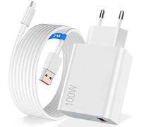 100W Chargeur Rapide pour Xiaomi POCO F8 Pro F8 Ultra 17Pro Max 17 15TPro,Chargeur-Turbo avec 6A Câble USB C 2M pour Redmi Note 15Pro+ 14 13 12 11Pro 14C 14T 14 13T 13 Ultra POCO X7 F7 M8Pro
