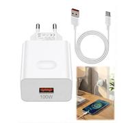 100W Chargeur Rapide USB C avec Câble de Charge 1.5m | Compatible avec Téléphones Androd Kit Chargeur pour Hono 200 Lite 400 Magic7/6/5 Pro X6b X6c et Huawei Pura 70/Mate 60 Pro